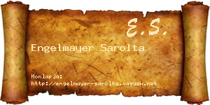 Engelmayer Sarolta névjegykártya